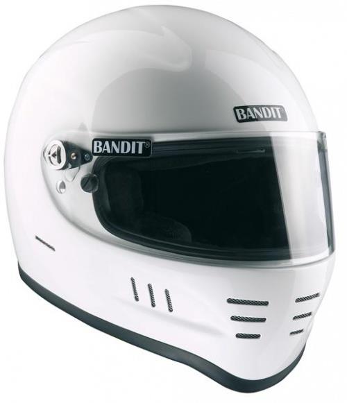 Bandit Snell SA Motorcycle Helmet - White - Bandit Helmets UK